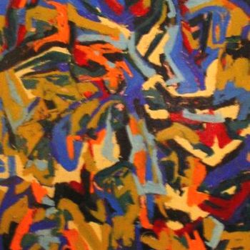 Painting titled "Lights (Size 60 in.…" by Peter Jalesh, Original Artwork, Acrylic