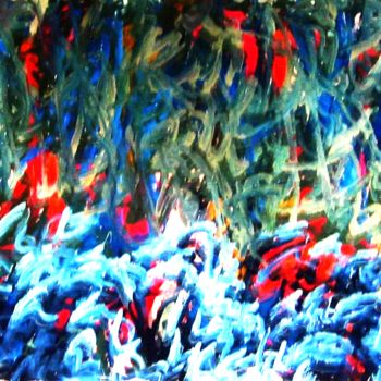 Painting titled "Nocturnal-landscape…" by Peter Jalesh, Original Artwork, Acrylic