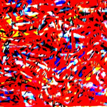 Malerei mit dem Titel "Red Forset I (Size…" von Peter Jalesh, Original-Kunstwerk, Acryl