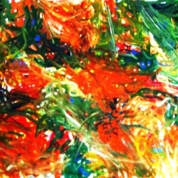 Painting titled "Small-berries-bushe…" by Peter Jalesh, Original Artwork, Acrylic