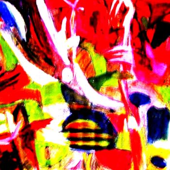 Картина под названием "Smoke colored carpe…" - Peter Jalesh, Подлинное произведение искусства, Акрил
