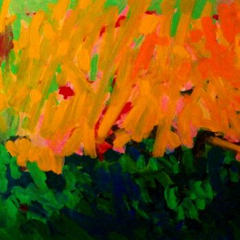 Painting titled "Wheat Crop (Size 48…" by Peter Jalesh, Original Artwork, Acrylic