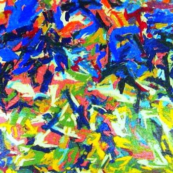 Картина под названием "Summer Landscape (S…" - Peter Jalesh, Подлинное произведение искусства, Акрил