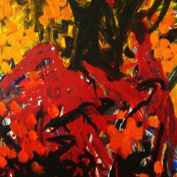 Painting titled "Central park - Shak…" by Peter Jalesh, Original Artwork, Acrylic