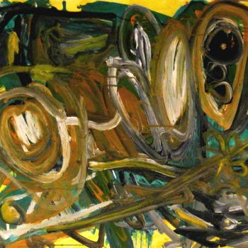 Peinture intitulée "Munch's scream echo" par Peter Jalesh, Œuvre d'art originale, Acrylique