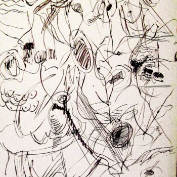 Drawing titled "All-that-jazz" by Peter Jalesh, Original Artwork, Ink