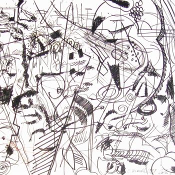 Рисунок под названием "Playground Brighton…" - Peter Jalesh, Подлинное произведение искусства, Чернила