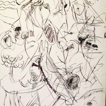 Рисунок под названием "While they were sti…" - Peter Jalesh, Подлинное произведение искусства, Чернила
