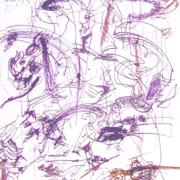 Рисунок под названием "Clowning around" - Peter Jalesh, Подлинное произведение искусства, Чернила