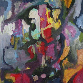 Painting titled "Carneval dancer" by Peter Kilb, Original Artwork, Acrylic