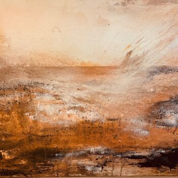 Malerei mit dem Titel "Wüste I" von Peter Lang, Original-Kunstwerk, Acryl
