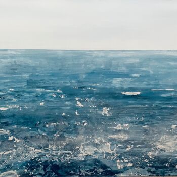 Peinture intitulée "Meer I ohne Hai" par Peter Lang, Œuvre d'art originale, Acrylique