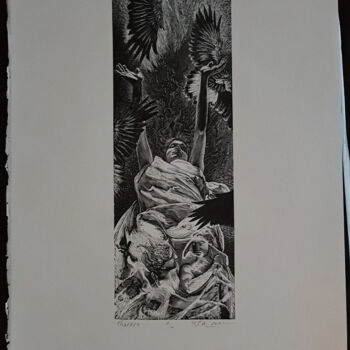 "Phaedra Original Li…" başlıklı Baskıresim Peter Lazarov tarafından, Orijinal sanat, Mürekkep