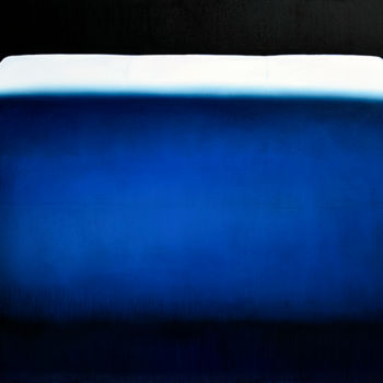 Painting titled "Electric Blue" by Peter Lenkey-Tóth, Original Artwork, Oil