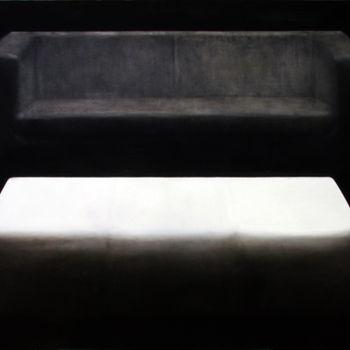 Malerei mit dem Titel "Sofa" von Peter Lenkey-Tóth, Original-Kunstwerk, Öl