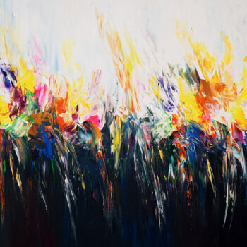 Картина под названием "Colour Experience X…" - Peter Nottrott, Подлинное произведение искусства, Акрил