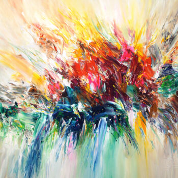 Painting titled "Energy Explosion XL…" by Peter Nottrott, Original Artwork, Acrylic