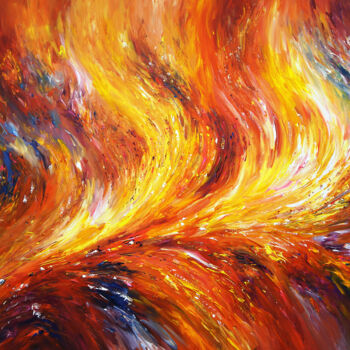 Painting titled "Hot Deep Emotions..…" by Peter Nottrott, Original Artwork, Acrylic
