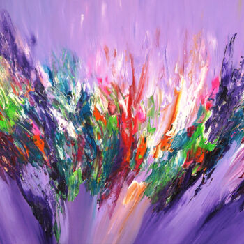 Картина под названием "Slim: Lavender Dayd…" - Peter Nottrott, Подлинное произведение искусства, Акрил