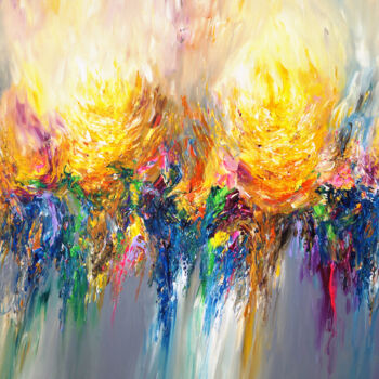 Картина под названием "Abstract Energy XXX…" - Peter Nottrott, Подлинное произведение искусства, Акрил