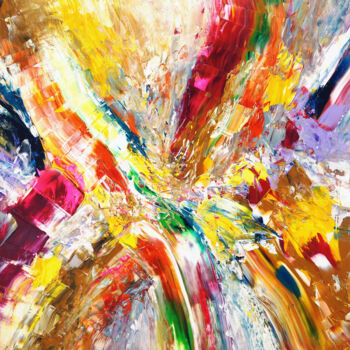 Pintura titulada "Abstract Summer Sym…" por Peter Nottrott, Obra de arte original, Acrílico