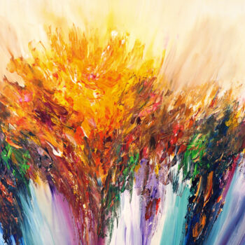 Malerei mit dem Titel "Stick: Dreamland 12" von Peter Nottrott, Original-Kunstwerk, Acryl