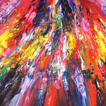 Картина под названием "Amazing Red Daydrea…" - Peter Nottrott, Подлинное произведение искусства, Акрил