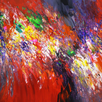 Peinture intitulée "Amazing Red Daydrea…" par Peter Nottrott, Œuvre d'art originale, Acrylique