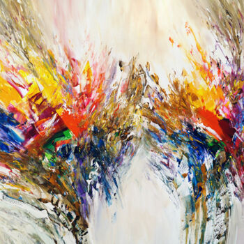 Pittura intitolato "Energy XL 2" da Peter Nottrott, Opera d'arte originale, Acrilico