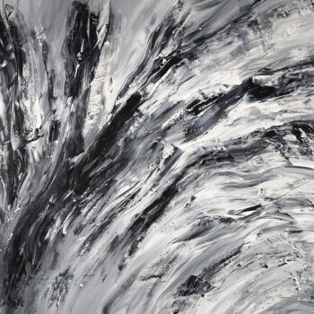 「Black And White Ene…」というタイトルの絵画 Peter Nottrottによって, オリジナルのアートワーク, アクリル