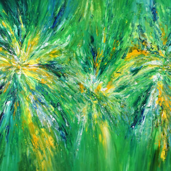 Pintura titulada "Green Energy XXXL 1" por Peter Nottrott, Obra de arte original, Acrílico