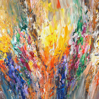 Pittura intitolato "Symphony Of Colours…" da Peter Nottrott, Opera d'arte originale, Acrilico