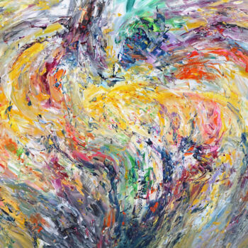 Malerei mit dem Titel "Full Of Hope XL 2" von Peter Nottrott, Original-Kunstwerk, Acryl