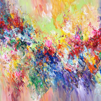 Malerei mit dem Titel "Symphony Of Spring…" von Peter Nottrott, Original-Kunstwerk, Acryl