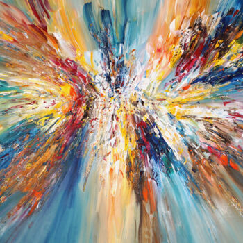 Картина под названием "Magical Energy Clou…" - Peter Nottrott, Подлинное произведение искусства, Акрил