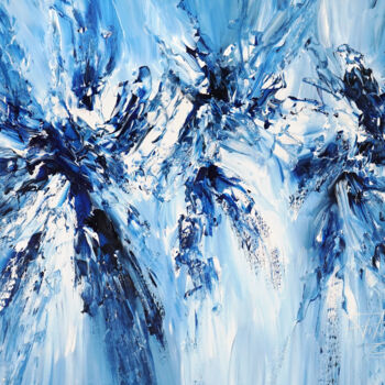 Pintura titulada "Blue Energy M 2" por Peter Nottrott, Obra de arte original, Acrílico