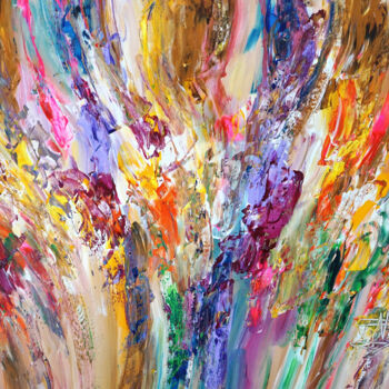 Pittura intitolato "Colors Of Nature M 1" da Peter Nottrott, Opera d'arte originale, Acrilico
