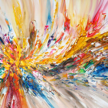 Pittura intitolato "Festival Of Colors…" da Peter Nottrott, Opera d'arte originale, Acrilico