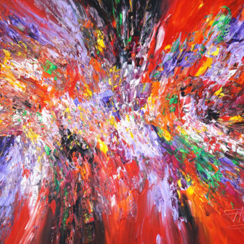Painting titled "Amazing Red Daydrea…" by Peter Nottrott, Original Artwork, Acrylic