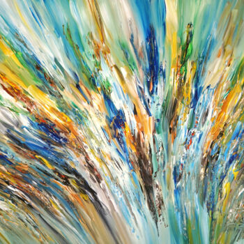 Картина под названием "Nature Symphony XL 1" - Peter Nottrott, Подлинное произведение искусства, Акрил