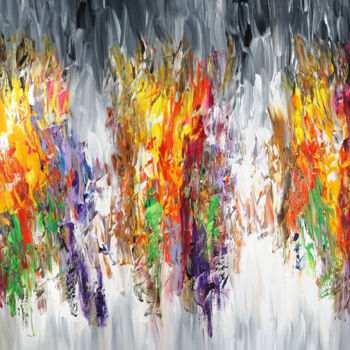 Картина под названием "Awesome Daydream XL…" - Peter Nottrott, Подлинное произведение искусства, Акрил