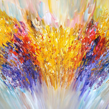 Painting titled "Positive Energy XL…" by Peter Nottrott, Original Artwork, Acrylic