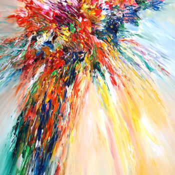 Painting titled "Celebration L 3" by Peter Nottrott, Original Artwork, Acrylic