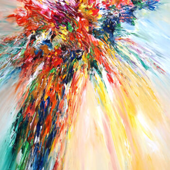 Pintura titulada "Celebration L 3" por Peter Nottrott, Obra de arte original, Acrílico