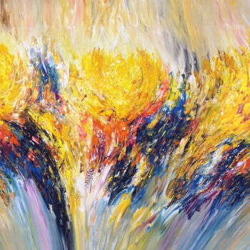 Peinture intitulée "Sunny Nature XXXL 2" par Peter Nottrott, Œuvre d'art originale, Acrylique