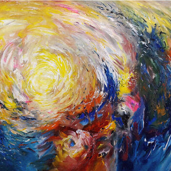 Peinture intitulée "Into The Light 1, g…" par Peter Nottrott, Œuvre d'art originale, Acrylique