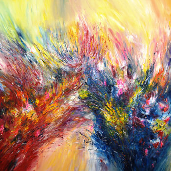 Malerei mit dem Titel "Inferno XL 2" von Peter Nottrott, Original-Kunstwerk, Acryl