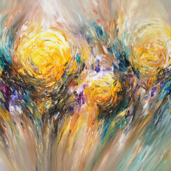 Malerei mit dem Titel "Shine On XL 3" von Peter Nottrott, Original-Kunstwerk, Acryl