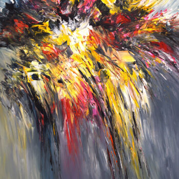 Peinture intitulée "Thunder And Lightni…" par Peter Nottrott, Œuvre d'art originale, Acrylique