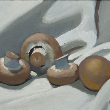 Painting titled "Mushrooms" by Peter Orrock, Original Artwork, Acrylic